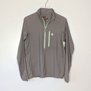 Mountain Hardwear Kor Preshell Gray Pullover Men's Small